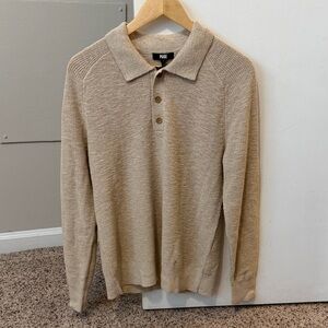 PAIGE Men’s Tellers Sweater Polo Joshua Tree Size Small